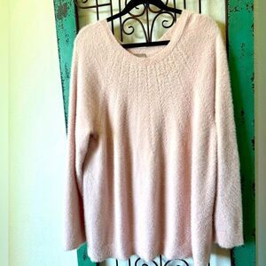 Chico’s Soft Pink Knit Pullover Sweater – Size 3 (XL/16)